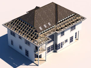 3d house cut out 3D Model