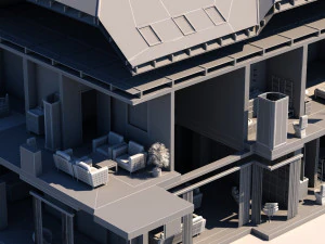 3d house cut out 3D Model