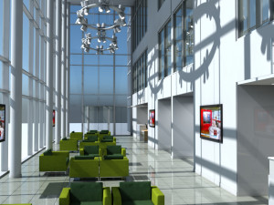 office entrance reception 3D Model