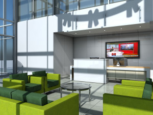 office entrance reception 3D Model