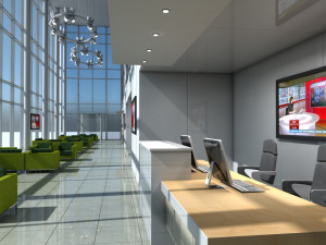 office entrance reception 3D Model
