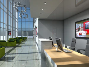 office entrance reception 3D Model