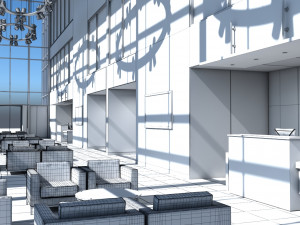 office entrance reception 3D Model