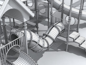 3d play ground furniture Modèle 3D