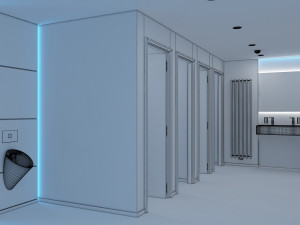 rest room 2 Model 3D