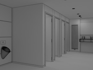 rest room 2 Model 3D