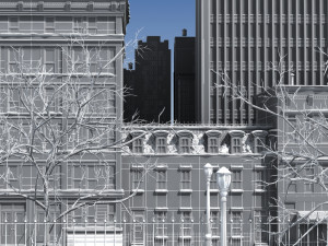 3d street snow Model 3D