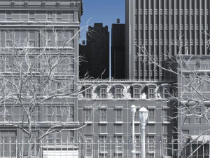 3d street snow 3D Model