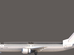 737 400 cuttout 3D Model