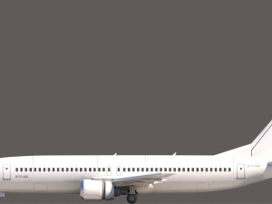 737 400 cuttout 3D Model