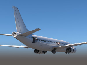 737 400 cuttout 3D Model