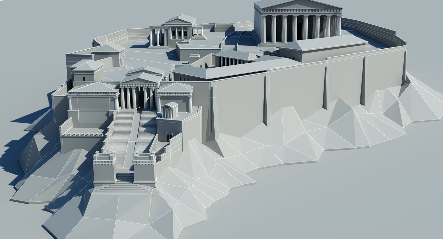Афинский Акрополь 3д реконструкция