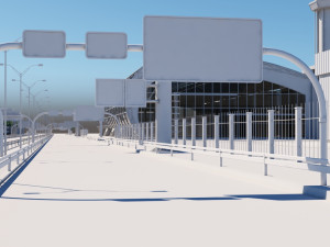 airport buildings layout 3D Model