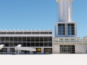 airport buildings layout 3D Model