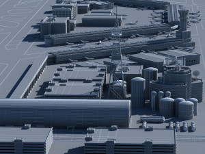 airport 3D 模型