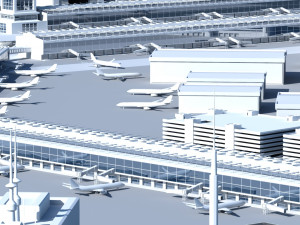 airport 3D 模型