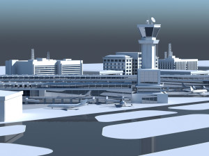 airport 3D 模型