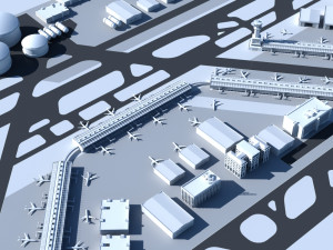 airport 3D 模型