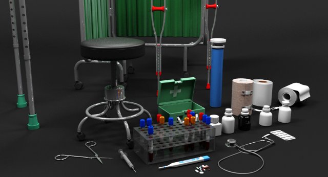 3d medical collection 1 Model 3D .c4d .max .obj .3ds .fbx .stl .blend 