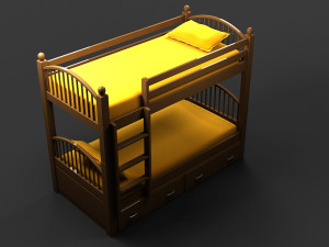 3d bed 011 Model 3D