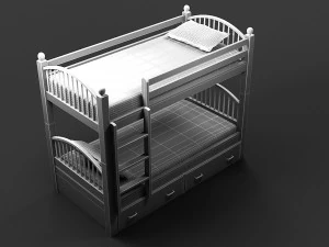 3d bed 011 3D Model