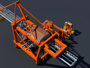 cargo crane collection 3D Model