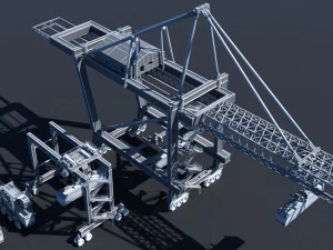cargo crane collection 3D Model