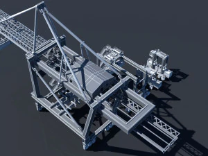cargo crane collection 3D Model