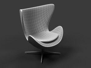 arne jacobsen egg chair 3D Модель