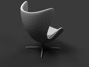 arne jacobsen egg chair 3D Model