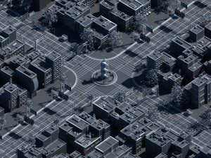 3d city street 3D मॉडल