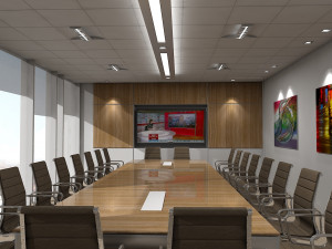 3d boardroom scene 3D Model