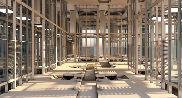 futuristic interior 10 3D 模型 .c4d .max .obj .3ds .fbx .stl .blend 