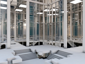 futuristic interior 10 3D 模型
