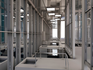 futuristic interior 10 3D 模型