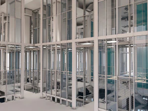 futuristic interior 10 3D Model
