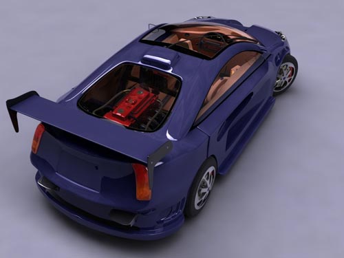 vector concept car 3D Model .c4d .max .obj .3ds .fbx .stl .blend 