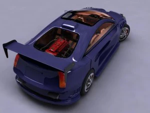 vector concept car 3D Model