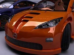 vector concept car 3D Model