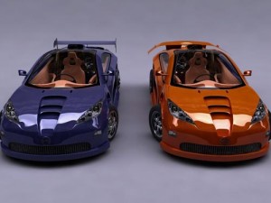 vector concept car 3D Model