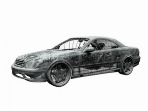 mercedes cl600 3D 模型