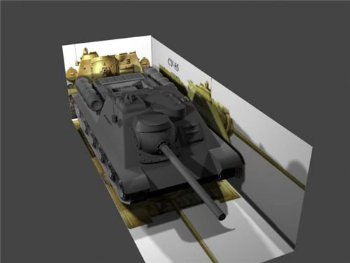 su-85 3D Model .c4d .max .obj .3ds .fbx .stl .blend 