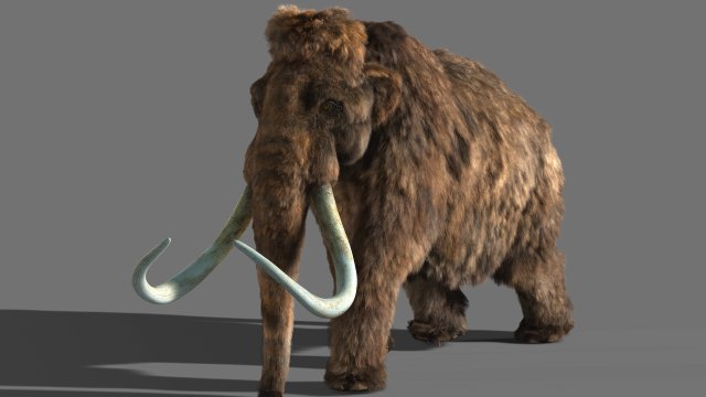 mammoth 3D Model .c4d .max .obj .3ds .fbx .stl .blend 