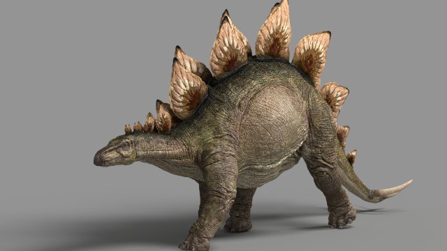 Royalti gratis stegosaurus Model 3D by astil. 