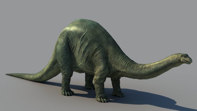 brontosaurus 3Dモデル .c4d .max .obj .3ds .fbx .stl .blend 