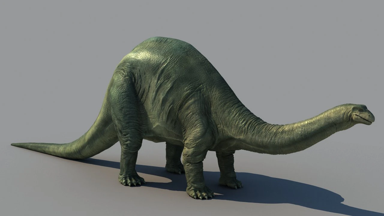 бронтозавр 3D Модель .c4d .max .obj .3ds .fbx .stl .blend 