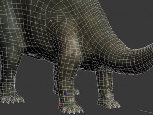 brontosaurus 3Dモデル