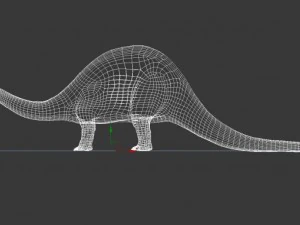 бронтозавр 3D Модель