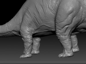 brontosaurus 3Dモデル