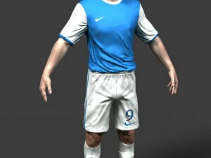 Fu&szlig;ballspieler 3D Modell